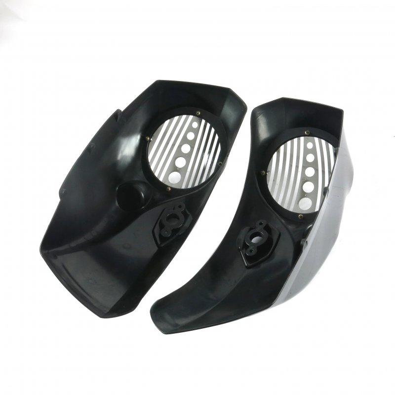 ABS Motorcycle Audio Accessories 8  Saddlebag Speaker Lids with Cover for Cross Country